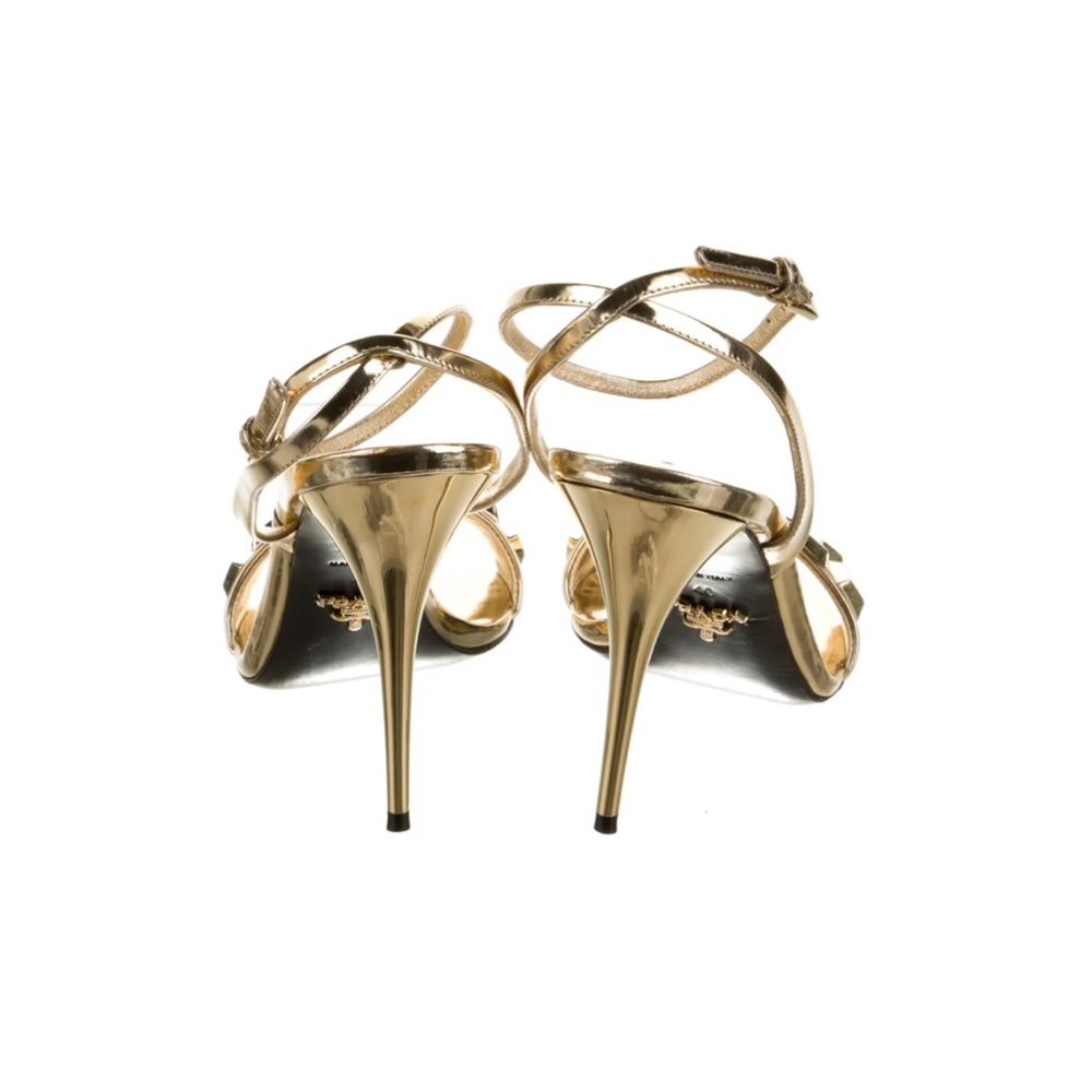 Prada Patent Leather Studded Accents Sandals - Picture 5 of 6